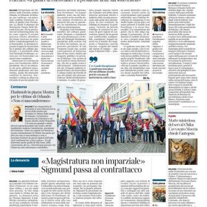 Corriere dell'Alto Adige, 16/06/2016, Thomas Sigismund e Biagio Riccio - Favor Debitoris